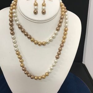 Faux Pearl Necklace
